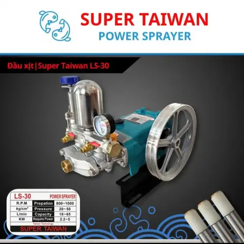 Đầu xịt ty 30 Sứ (Có bầu hơi) - Super Taiwan LS-30 Power Sprayer